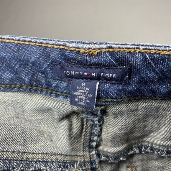Tommy Hilfiger Blue Denim 4 Pocket Mini Jean Skirt 8 - Picture 7 of 7